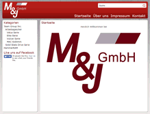 Tablet Screenshot of mj-gmbh.net